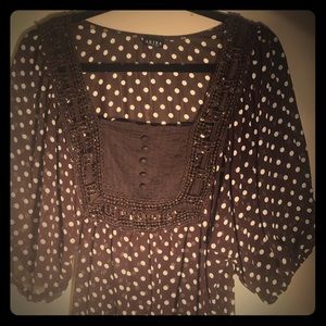 Akira polka dot tunic